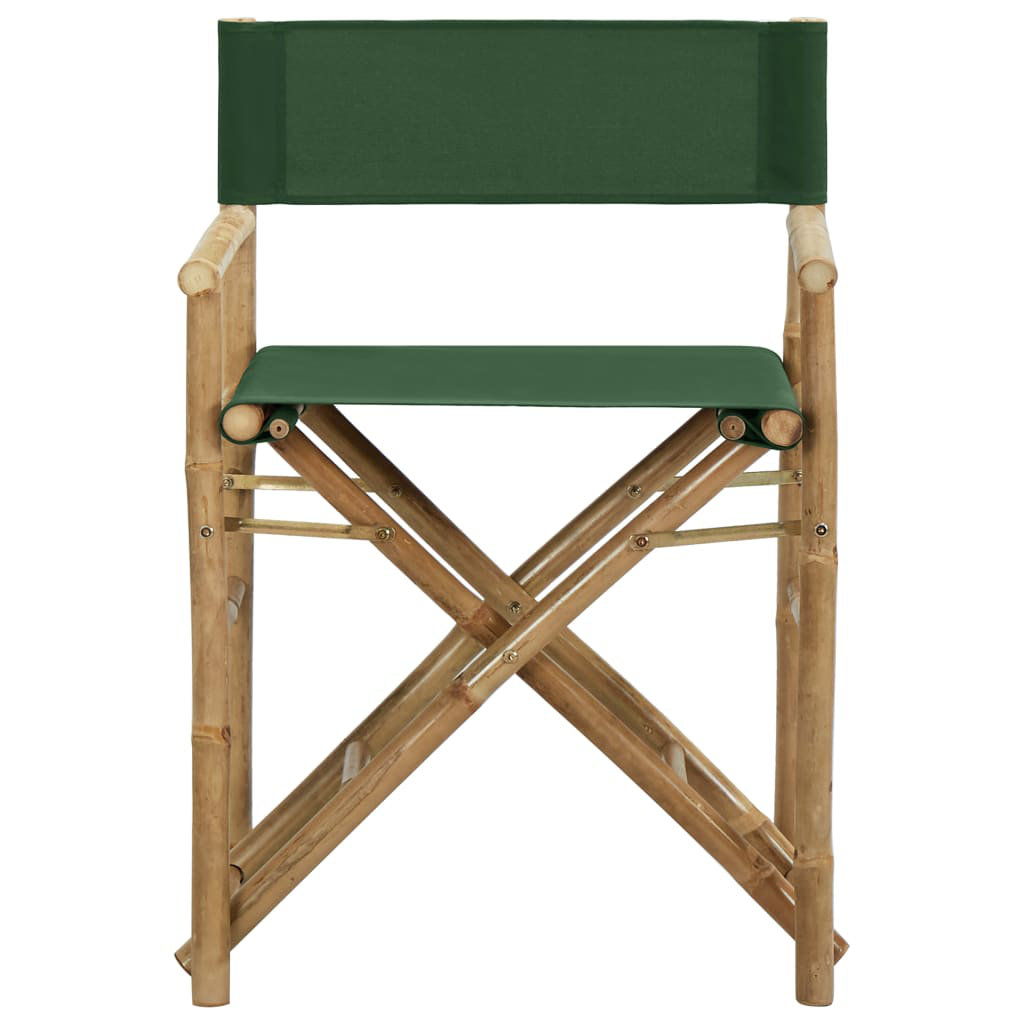 Alpen Home Gallatin Folding Director Chair Green 88cm H X 60cm W X 45cm D